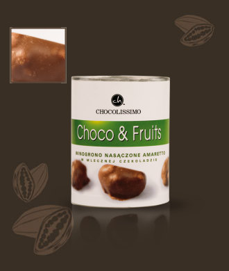 Winogrona nasączone Amaretto, wyjątkowy smak czekoladek chocolissimo.pl