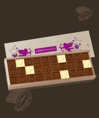 I love you Je t'aime kocham, wyjątkowy smak czekoladek chocolissimo.pl