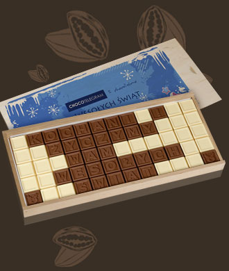 KOCHANI ŻYCZYMY WAM WESOŁYCH, wyjątkowy smak czekoladek chocolissimo.pl