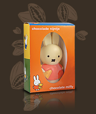 Miffy z tornistrem white, wyjątkowy smak czekoladek chocolissimo.pl