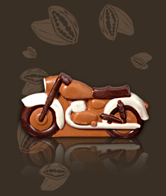 Motocykl z czekolady, wyjątkowy smak czekoladek chocolissimo.pl