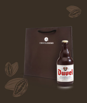 Butelka od piwa Duvel dark, wyjątkowy smak czekoladek chocolissimo.pl