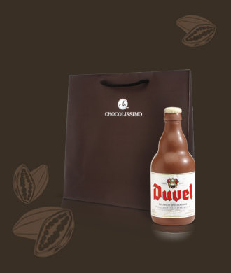 Butelka od piwa Duvel milk, wyjątkowy smak czekoladek chocolissimo.pl