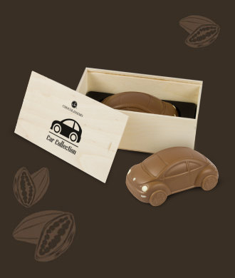 Beetle w drewniane skrzynce, wyjątkowy smak czekoladek chocolissimo.pl