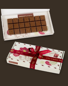Mamo Kocham Cię ze wstążką, wyjątkowy smak czekoladek chocolissimo.pl
