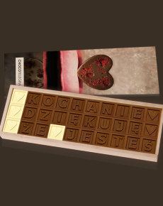 Kochanie dziękuję że jesteś, wyjątkowy smak czekoladek chocolissimo.pl