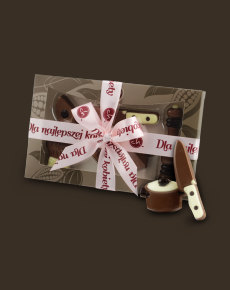 Przybory kuchenne ze wstążką, wyjątkowy smak czekoladek chocolissimo.pl