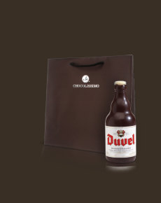 Butelka od piwa Duvel dark, wyjątkowy smak czekoladek chocolissimo.pl