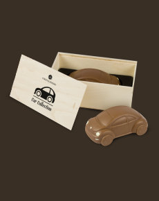 Beetle w drewniane skrzynce, wyjątkowy smak czekoladek chocolissimo.pl