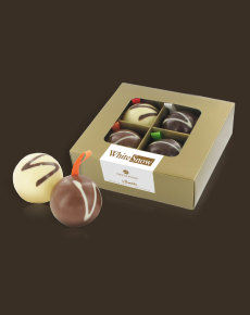 Cztery czekoladowe bombki, wyjątkowy smak czekoladek chocolissimo.pl