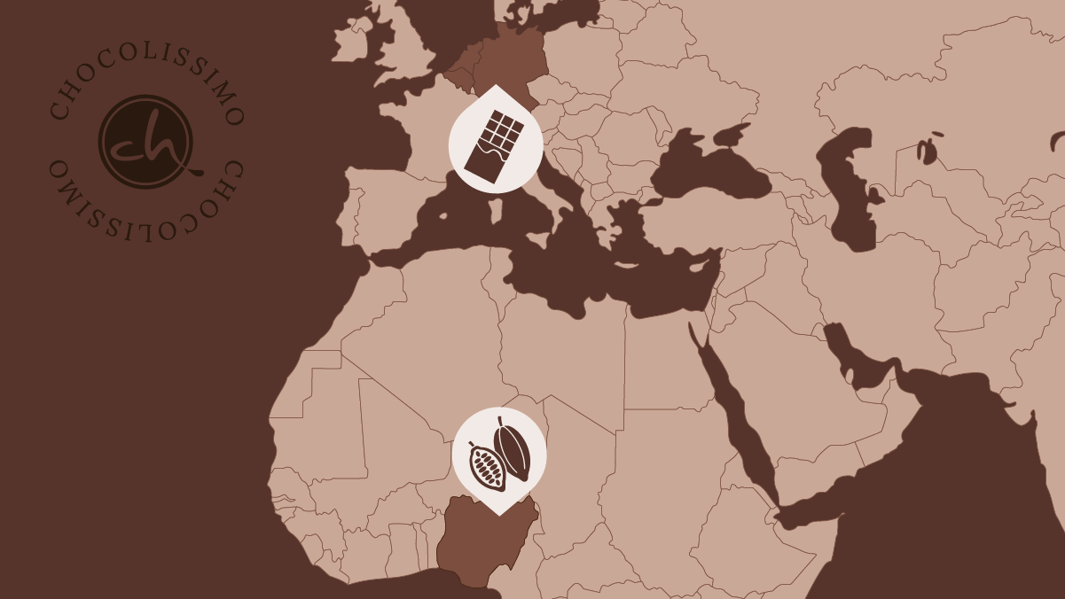 Skąd pochodzi czekolada - historia na mapie