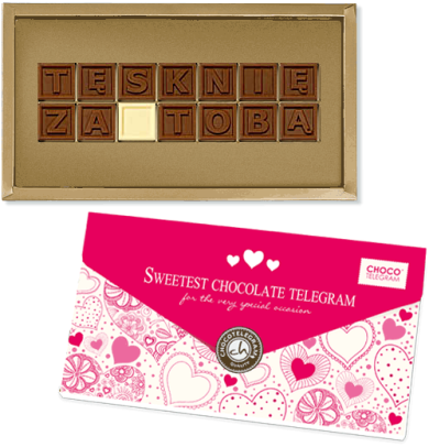 telegramy z czekolady na walentynki z własnym zdjęciem, walentynka, prezent na walentynki, słodkie wyznanie