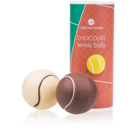 piłki tenisowe z czekolady 