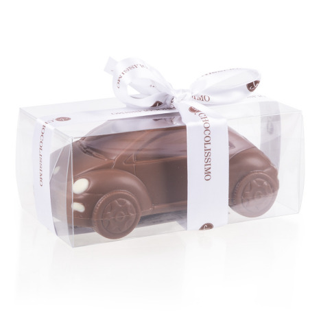 Samochód z czekolady - pomysł na prezent, słodki upominek, czekoladowy samochód, czekolada mleczna, chocolissimo