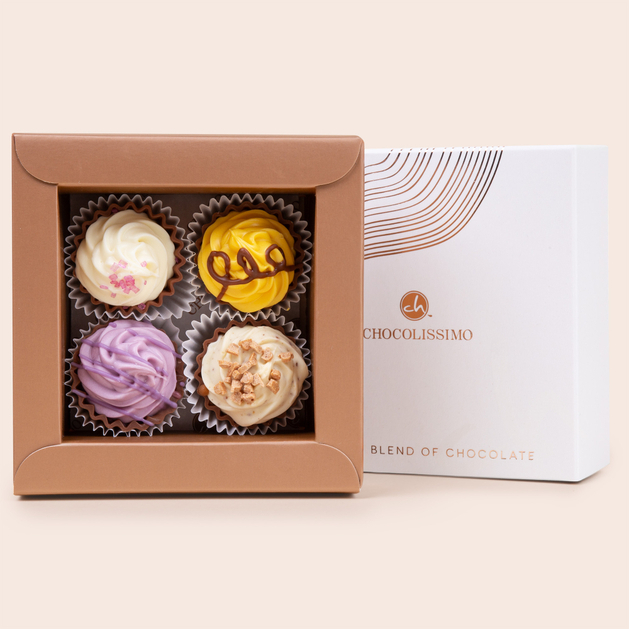 4 czekoladowe babeczki na święta