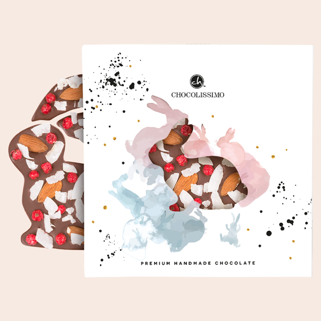 Zajączek z czekolady deserowej