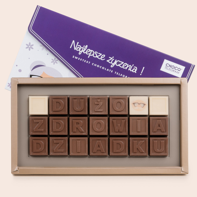 oryginalny prezent z czekolady dla Dziadka