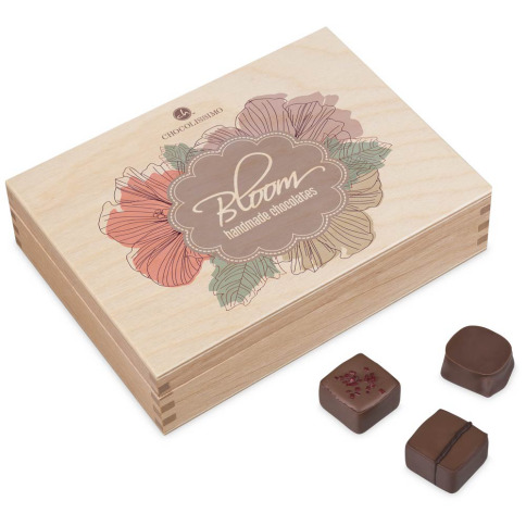 Bloom Handmade Chocolates, prezent dla niej, upominek dla kobiety