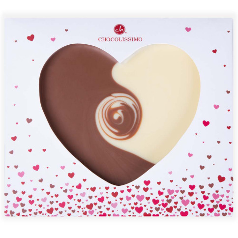 czekolada w kształcie serca na upominek