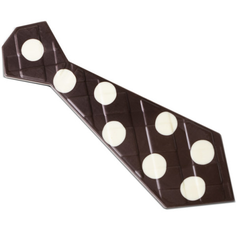 Krawat z czekolady deserowej
