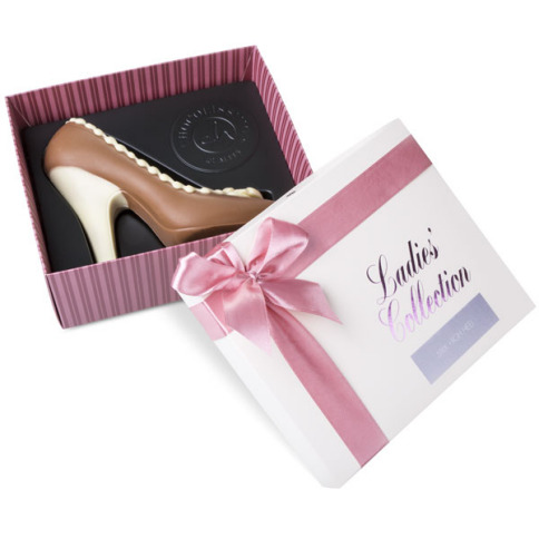 pantofelek z czekolady - słodki upominek dla kobiety