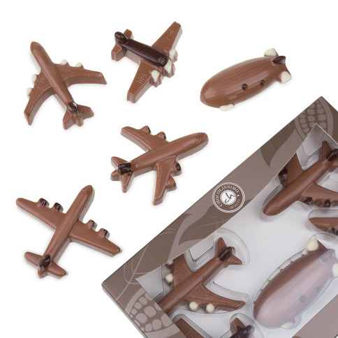 czekoladowe figurki - samoloty