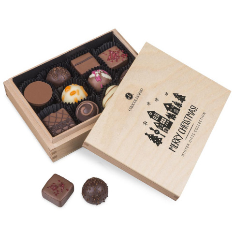 belgijskie czekoladki w eleganckiej szkatułce
