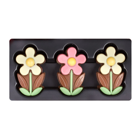 Little Daisy - czekoladowe kwiatki; czekoladki dla kobiety, czekoladki dla dziecka, czekolada mleczna