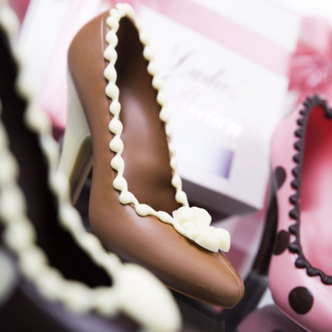 czekoladowy pantofelek na prezent dla kobiety