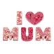 Napis I Love Mum - Ruby