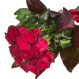 Bukiet czerwonych róż i telegram dla Dziadków