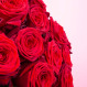 Bukiet czerwonych róż i pralinki Elegance