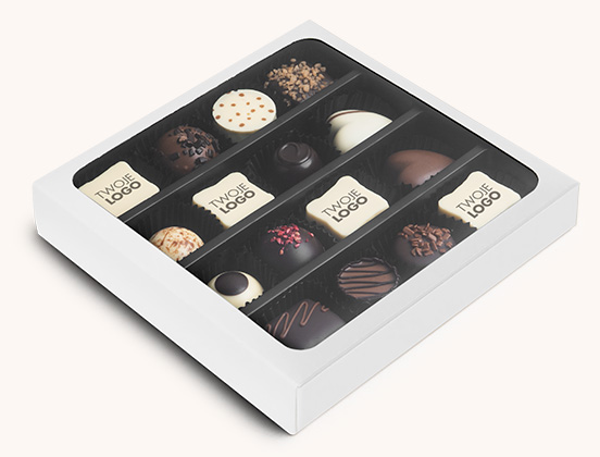 Unikalne cechy czekoladowych pralinek w pudełeczku z personalizacją dla firm