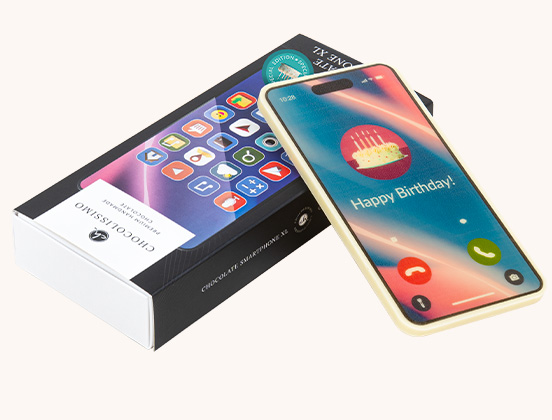 Unikalne cechy czekoladowego Smartphona na urodziny happy birthday