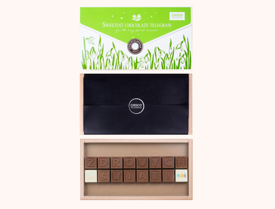 Unikalne cechy czekoladowego telegramu na Wielkanoc zdrowych świąt