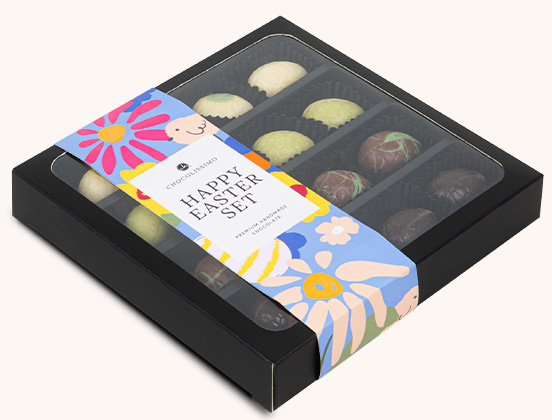 Unikalne cechy zestawu 12 czekoladowych jajeczek pralin