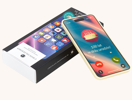 Unikalne cechy czekoladowego Smartphona na urodziny 100 lat