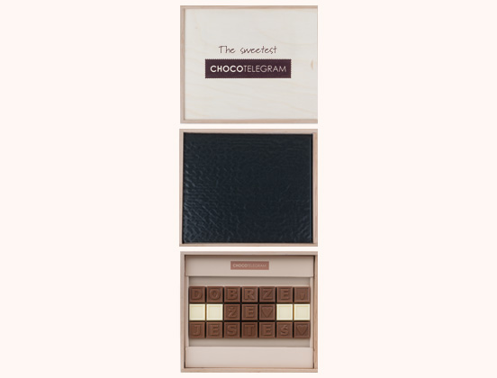 Unikalne cechy czekoladowego telegramu w skrzyneczce Dobrze, że jesteś