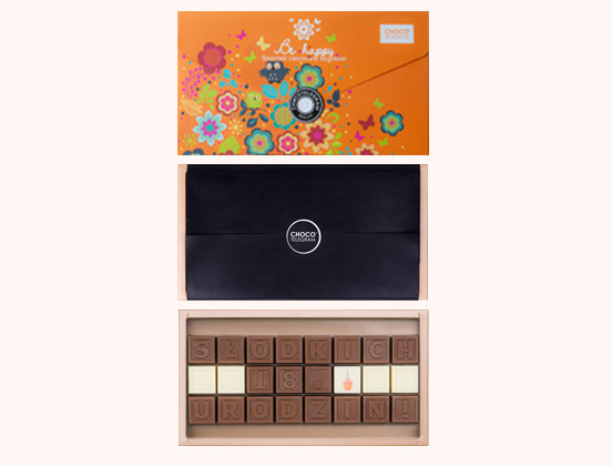 Unikalne cechy czekoladowego telegramu Słodkich 18. urodzin!