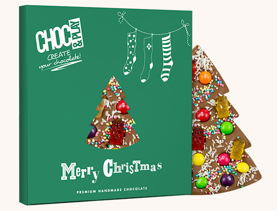 Unikalne cechy choinki z czekolady mlecznej z dodatkami