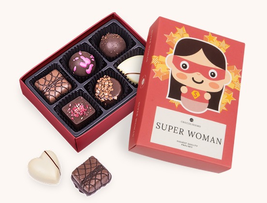 Unikalne cechy zestawu pralin dla super kobiety