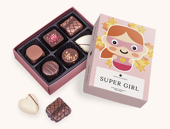 Unikalne cechy zestawu pralin dla super dziewczyny