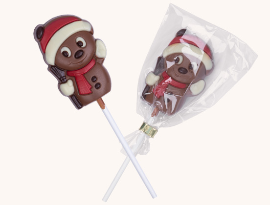 Unikalne cechy czekoladowego lizaka w kształcie bałwana