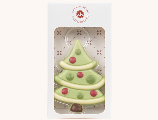 Unikalne cechy figurki choinki z białej czekolady