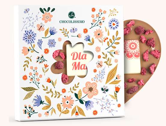 Unikalne cechy czekoladowego serca z malinami dla mamy