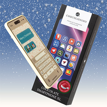 Czekoladowy smartphone na święta