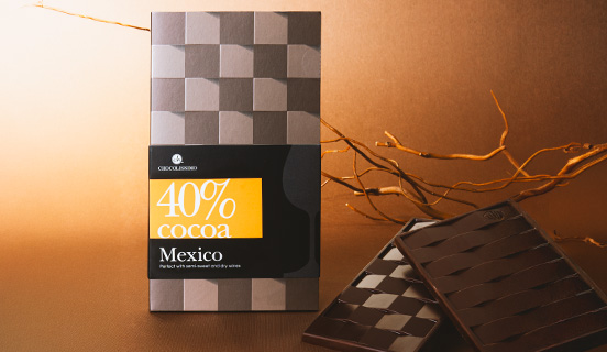 aromaty smakowe w tabliczce czekolady z 40% zawartością kakao z Meksyku