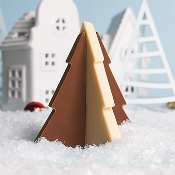 choinka z belgijskiej czekolady do złożenia