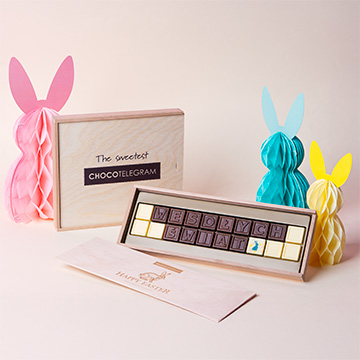 Czekoladowy telegram wielkanocny na prezent
