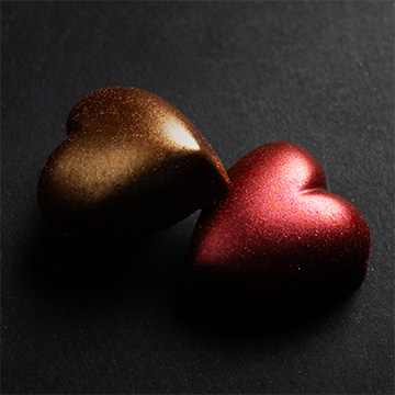 pralinki serca z nadzieniem karmelowym